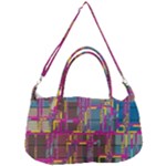 Colorful shapes texture                                                Removal Strap Handbag