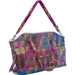 Colorful shapes texture                                                Canvas Crossbody Bag