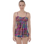 Colorful shapes texture                                                  Babydoll Tankini Set