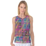 Colorful shapes texture                                                   Women s Basketball Tank Top