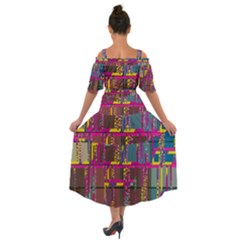 Shoulder Straps Boho Maxi Dress  
