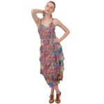 Colorful shapes texture                                                      Layered Bottom Dress