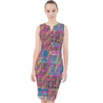 Colorful shapes texture                                                     Midi Bodycon Dress