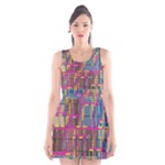 Colorful shapes texture                                                   Scoop Neck Skater Dress