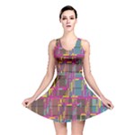 Colorful shapes texture                                                   Reversible Skater Dress
