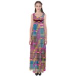 Colorful shapes texture                                                   Empire Waist Maxi Dress