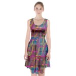 Colorful shapes texture                                                       Racerback Midi Dress