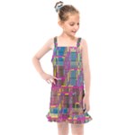 Colorful shapes texture                                                Kids  Overall Dress
