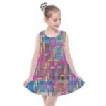 Colorful shapes texture                                                Kids  Summer Dress