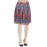 Colorful shapes texture                                               Pleated Skirt