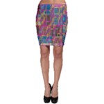 Colorful shapes texture                                                   Bodycon Skirt