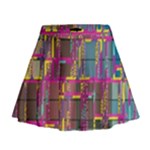 Colorful shapes texture                                                     Mini Flare Skirt