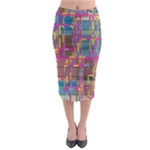 Colorful shapes texture                                                     Midi Pencil Skirt