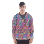 Colorful shapes texture                                                   Mesh Lined Wind Breaker (Men)