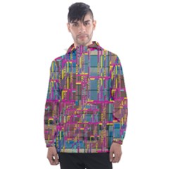 Men s Front Pocket Pullover Windbreaker 