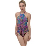 Colorful shapes texture                                                 Go with the Flow One Piece Swimsuit