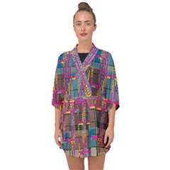 Half Sleeve Chiffon Kimono 