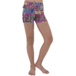 Colorful shapes texture                                                   Kids  Lightweight Velour Yoga Shorts