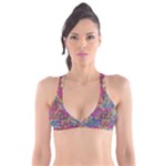 Colorful shapes texture                                                  Plunge Bikini Top
