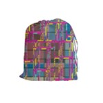 Colorful shapes texture                                                   Drawstring Pouch