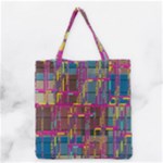 Colorful shapes texture                                                   Grocery Tote Bag
