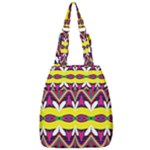 Colorful shapes                                                   Center Zip Backpack