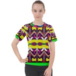 Colorful shapes                                                 Women s Sport Raglan Tee