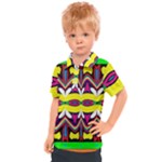 Colorful shapes                                                 Kids  Polo Tee