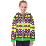 Colorful shapes                                                  Kids  Hooded Puffer Jacket
