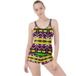 Colorful shapes                                                  Boyleg Tankini Set