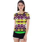 Colorful shapes                                                   Back Cut Out Sport Tee