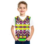 Colorful shapes                                                       Kids  Basketball Tank Top
