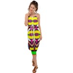 Colorful shapes                                                   Waist Tie Cover Up Chiffon Dress