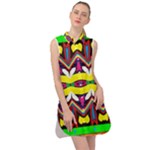 Colorful shapes                                                      Sleeveless Shirt Dress
