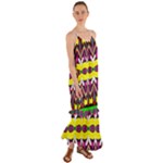 Colorful shapes                                                      Cami Maxi Ruffle Chiffon Dress