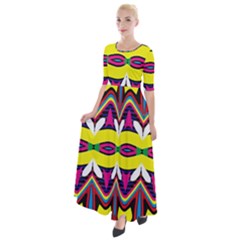 Half Sleeves Maxi Dress 