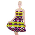 Colorful shapes                                                      Halter Party Swing Dress