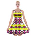 Colorful shapes                                                   Velvet Skater Dress