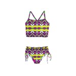 Colorful shapes                                                   Girls  Tankini Swimsuit