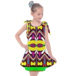 Colorful shapes                                               Kids  Tie Up Tunic Dress
