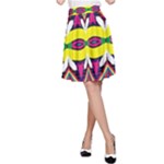 Colorful shapes                                                   A-line Skater Skirt