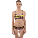 Colorful shapes                                                     Wrap Around Bikini Set