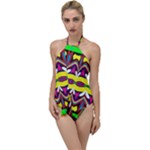 Colorful shapes                                                 Go with the Flow One Piece Swimsuit