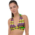 Colorful shapes                                                Halter Plunge Bikini Top