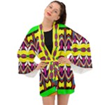 Colorful shapes                                                Long Sleeve Kimono