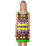 Colorful shapes                                                   Sleeveless Satin Nightdress