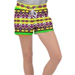 Colorful shapes                                                Women s Velour Lounge Shorts