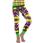 Colorful shapes                                                  Kids  Lightweight Velour Classic Yoga Leggings