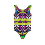 Colorful shapes                                                  Kids  Frill Swimsuit