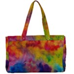 Colorful watercolors texture                                                 Canvas Work Bag